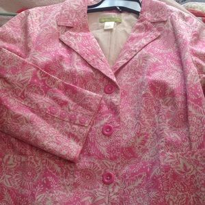 Jacket with a flower print